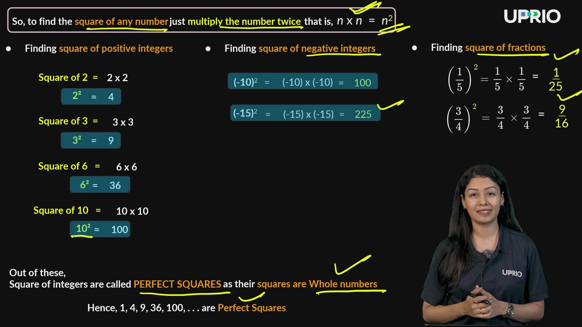 Introduction to Perfect Squares