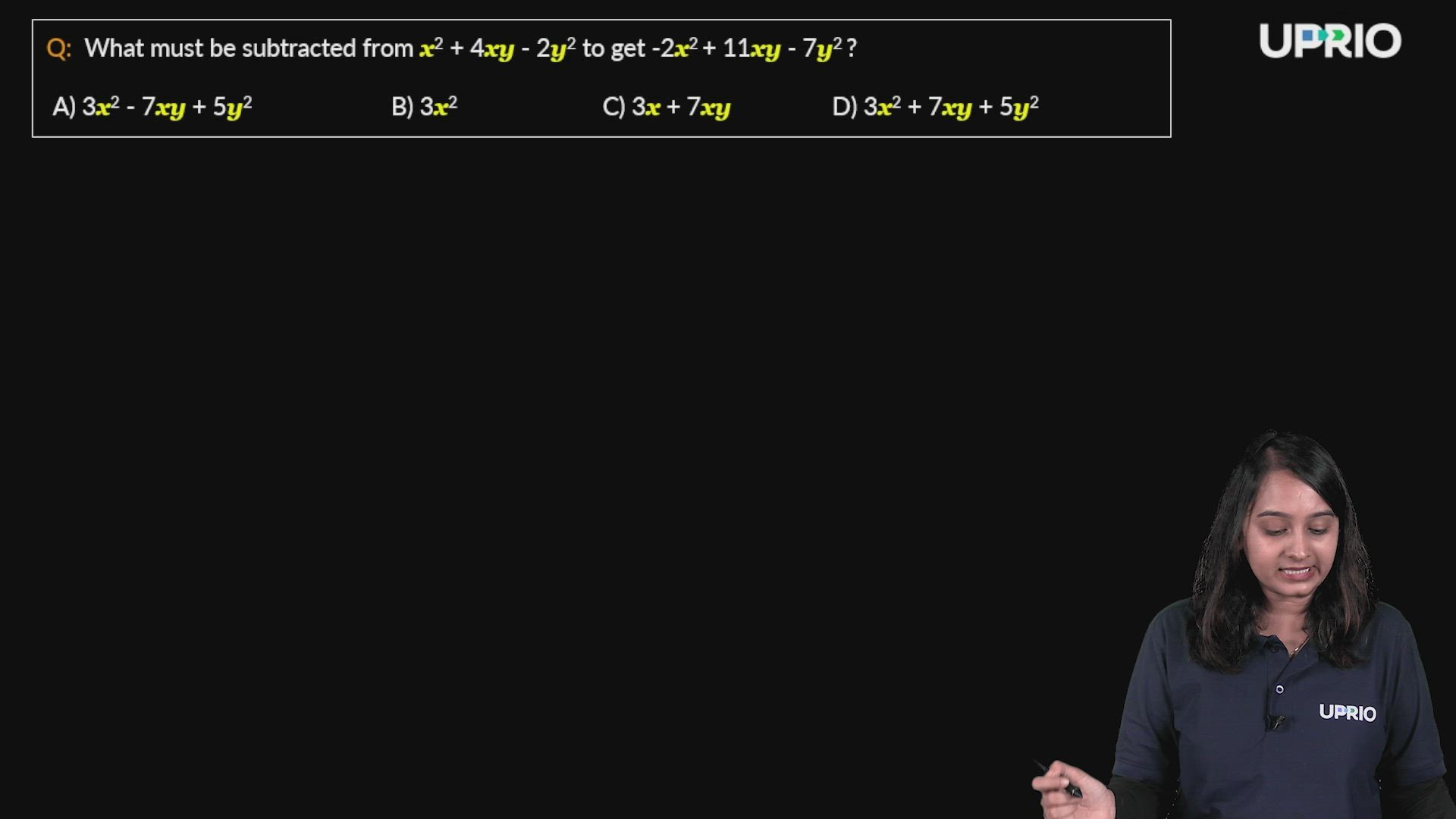 Problem Solving 1 - Algebraic Expressions