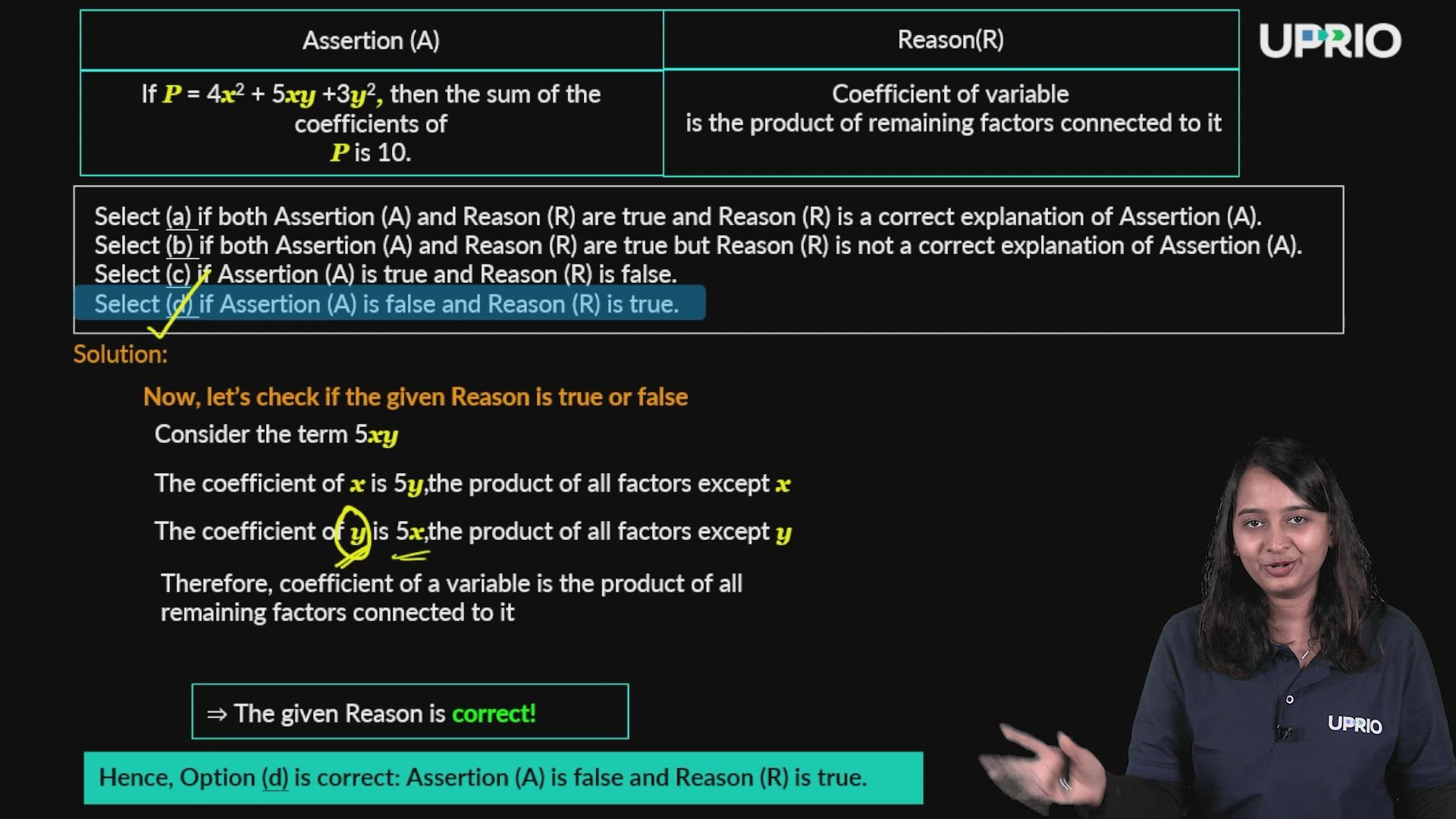 Problem Solving 1 - Algebraic Expressions