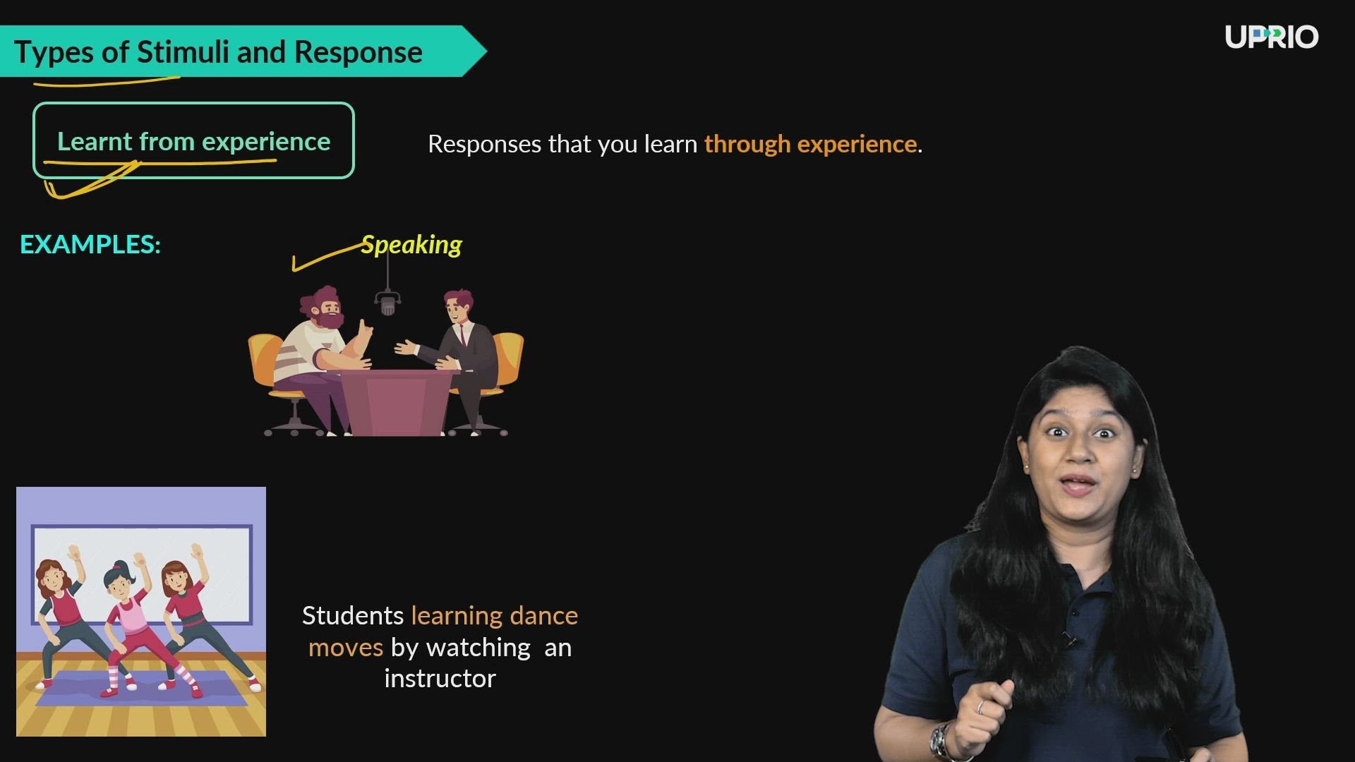 Types of Stimuli and Responses