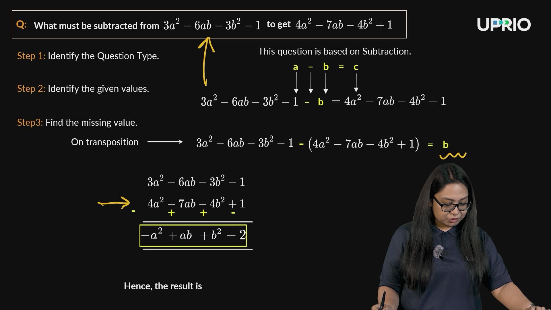 Addition & Subtraction  of Polynomials