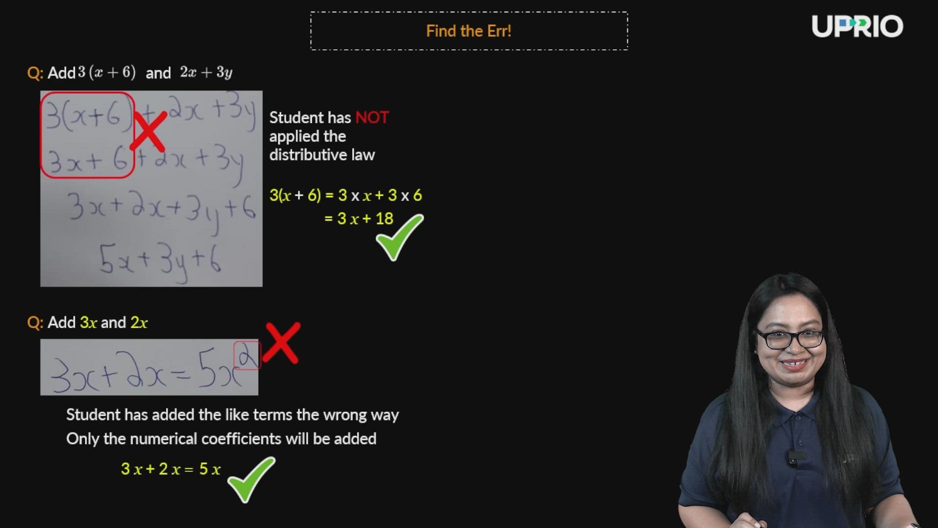 Addition of Algebraic Expressions