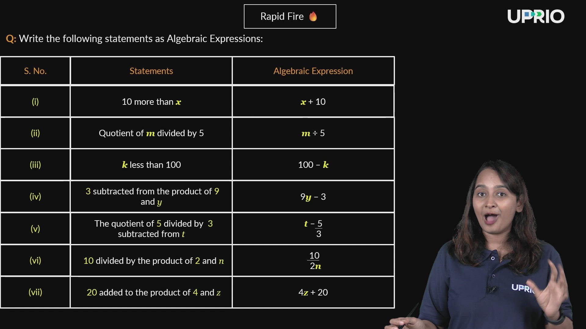 Framing Algebraic Expressions