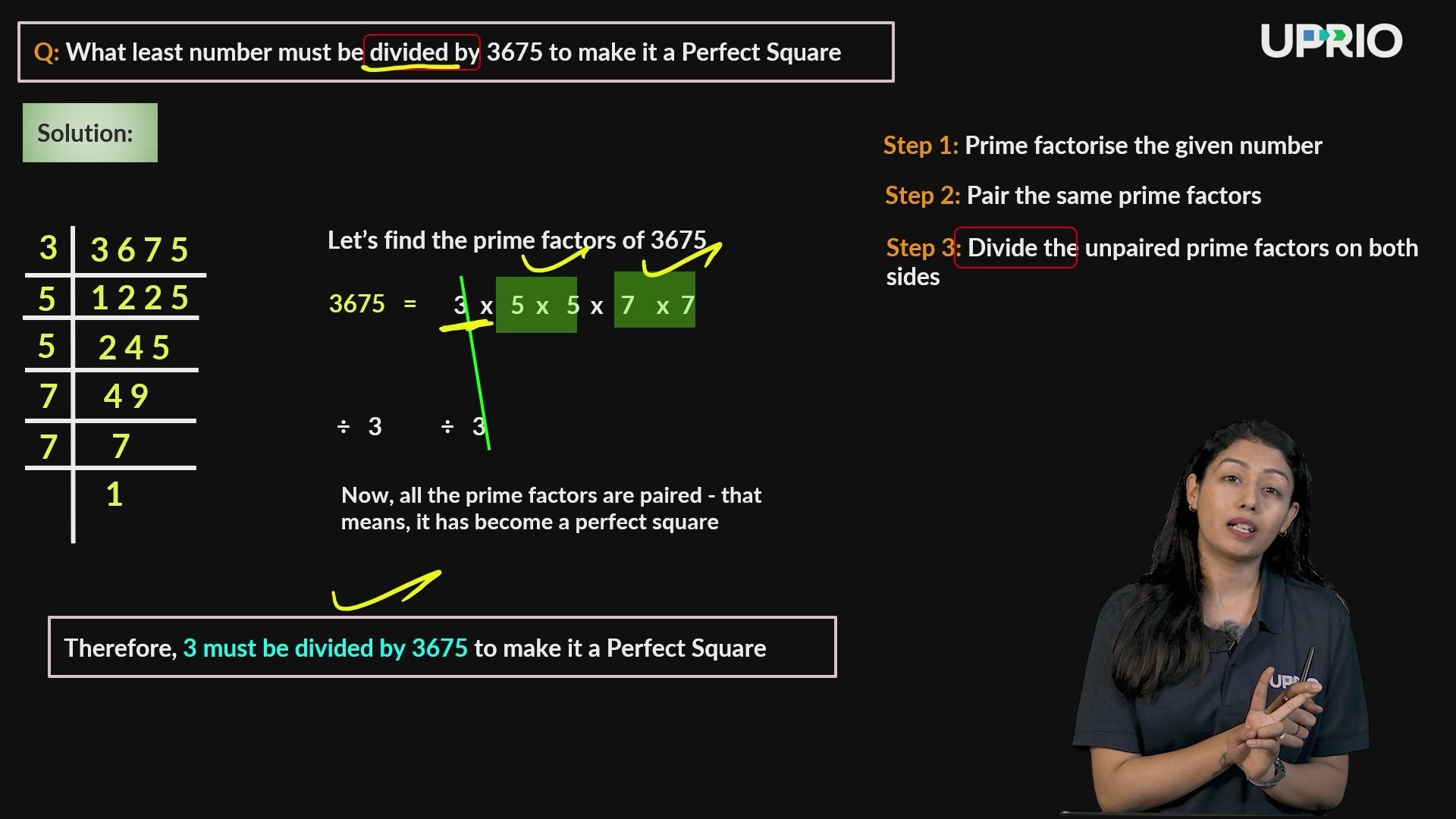 Convert a Non-Perfect Square to a Perfect Square by Multiplication and Division