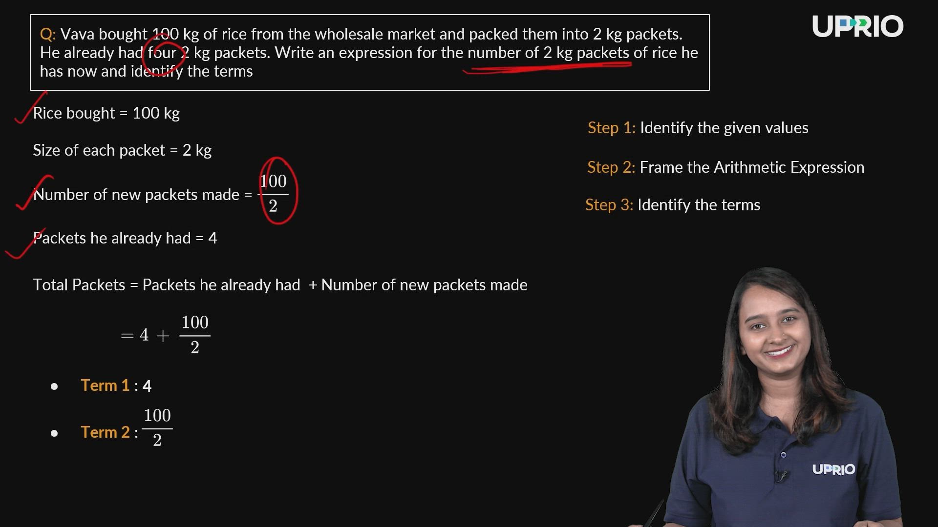 Terms of an Arithmetic Expressions 
