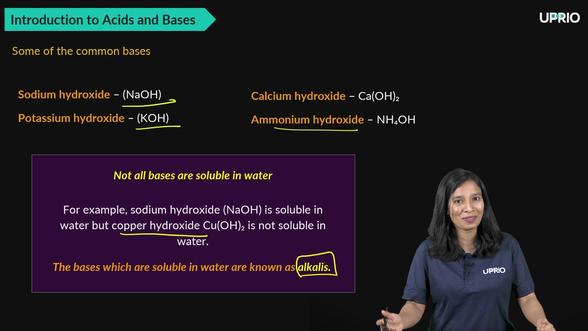 Introduction to acids and bases